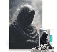Puzzle per ragazzi da 1000 pezzi: Il Tristo Mietitore nell'Oscurità Cosmica, gioco interattivo, attività divertenti da fare a casa, con poster e foglio di curiosità abbinati 50x75cm