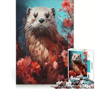 Puzzle per ragazzi da 1000 pezzi Il vagabondo baffuto gioco pratico difficile e stimolante cerca un gioco impegnativo 38x52cm