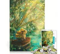 Puzzle per ragazzi da 1000 pezzi: Il viaggio del capibara nella foresta e sul fiume, gioco interattivo, ideale per passare il tempo durante le vacanze, con poster e foglio di curiosità abbinati,