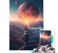 Puzzle per ragazzi da 1000 pezzi "Impact on a Distant Planet" gioco educativo gioco intellettuale ottimo regalo un'opera d'arte (dimensioni 38x26cm)