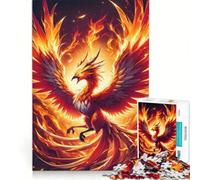 Puzzle per ragazzi da 1000 pezzi in stile anime con la fenice, gioco impossibile, sfida difficile, compleanno e altre occasioni 38x52cm