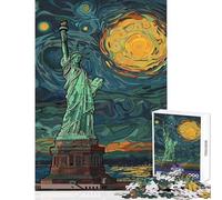 Puzzle per ragazzi da 1000 pezzi in stile Liberty Edvard Munch gioco interattivo un'opera d'arte giocattolo educativo regalo di Natale o compleanno (50x75cm)
