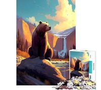 Puzzle per ragazzi da 1000 pezzi "Into The Wild Bear King" gioco rilassante gioco intellettuale regalo di compleanno un'opera d'arte (dimensioni 38x26cm)