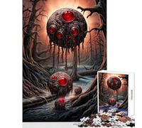 Puzzle per ragazzi da 1000 pezzi Invasione aliena sulla Terra Gioco educativo ideale come regalo di compleanno (38x52cm)