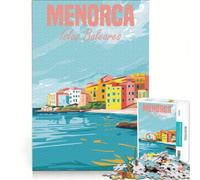 Puzzle per ragazzi da 1000 pezzi Isola di Minorca Spagna giochi rilassanti attività divertenti da fare in casa gioco dal design accattivante 38x52cm