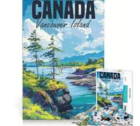 Puzzle per ragazzi da 1000 pezzi Isola di Vancouver Canada giochi rilassanti impegnativi e stimolanti ogni pezzo è unico 38x26cm