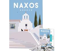 Puzzle per ragazzi da 1000 pezzi isola greca giocattolo educativo per l'apprendimento gioco per tutta la famiglia regalo per donne e uomini (dimensioni 75x50cm)