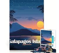 Puzzle per ragazzi da 1000 pezzi Isole Galapagos,Ecuador al tramonto Gioco a incastro,stimolante per la mente,divertente e per il tempo libero Regalo di Natale (38x26cm)