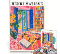 Puzzle per ragazzi da 1000 pezzi ispirato a un dipinto d'interni di Henri Matisse gioco rilassante interazione genitore-figlio sfida unica 50x75cm