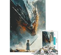 Puzzle per ragazzi da 1000 pezzi ispirato alle fiabe e alle leggende Un gioco avvincente per coltivare la pazienza e la mente Un rompicapo perfetto per decorare e regalare cose divertenti (38x26cm)