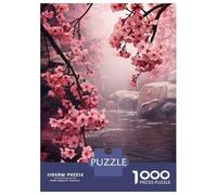 Puzzle Per Ragazzi Da 1000 Pezzi Japan Sakura Flower Puzzle Per Adulti Gioco Pratico Decorazione Murale Regali Unici Per Compleanno E Natale 52x38cm/1000pcs