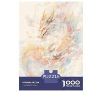 Puzzle Per Ragazzi Da 1000 Pezzi Japanese Dragon Puzzle Fai Da Te Giocattoli Antistress Interazione Genitore-figlio 52x38cm/1000pcs
