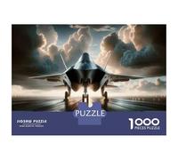 Puzzle Per Ragazzi Da 1000 Pezzi Jet Fighter Power in Motion Puzzle Giochi Rilassanti Difficili Divertenti Attività A Casa, 52x38cm/1000pcs