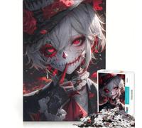 Puzzle per ragazzi da 1000 pezzi, Joker gotico, ragazza anime, giochi rilassanti, attività divertenti da fare a casa, gioco dal design accattivante 38x52cm