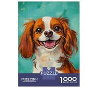 Puzzle Per Ragazzi Da 1000 Pezzi Joyful Canine Portrait Puzzle Giochi Rilassanti Difficili Divertenti Attività A Casa, 52x38cm/1000pcs
