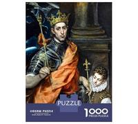 Puzzle Per Ragazzi Da 1000 Pezzi King of France by El Greco Puzzle Giochi Rilassanti Difficili Divertenti Attività A Casa, 38x26cm/1000pcs