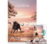 Puzzle per ragazzi da 1000 pezzi La Camargue, giochi educativi, migliora la memoria, regalo di compleanno, regali 38x52cm