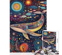 Puzzle per ragazzi da 1000 pezzi "La danza cosmica della balena" giocattolo antistress ideale per le vacanze a casa per passare il tempo regali di Natale e compleanno (dimensioni 50x75cm)