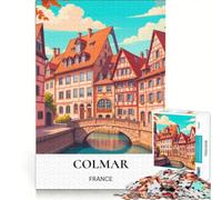 Puzzle per ragazzi da 1000 pezzi, la fiaba della città di Colmar Un gioco pratico, divertente e spiritoso, un'ottima idea regalo 50x75cm
