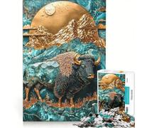 Puzzle per ragazzi da 1000 pezzi "La maestà delle pianure di giada" antistress di difficoltà elevata ideale come decorazione da scrivania 50x75cm