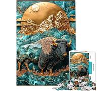 Puzzle per ragazzi da 1000 pezzi "La maestosità delle pianure di giada" Puzzle per adulti Gioco rilassante Assemblaggio del modello Regalo di Natale Compleanno (dimensioni 38x52cm)