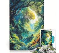 Puzzle per ragazzi da 1000 pezzi "La natura selvaggia ti aspetta" gioco educativo migliora la memoria gioco stimolante idea regalo 38x26cm