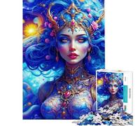 Puzzle per ragazzi da 1000 pezzi: La principessa del loto nel sogno cosmico Puzzle per adulti: giochi divertenti corsa di velocità interazione genitore-figlio (dimensioni 38x52cm)