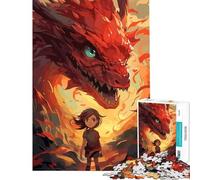 Puzzle per ragazzi da 1000 pezzi "La Regina dei Draghi" Gioco avvincente per coltivare la pazienza adatto a tutta la famiglia e alle coppie Ottimo regalo per gli amanti del gioco (dimensioni 50x75cm)