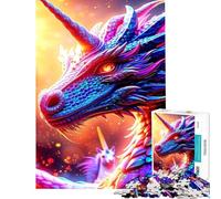 Puzzle per ragazzi da 1000 pezzi "La rinascita del drago celeste" impegnativo da completare difficile giocattolo decorativo per la casa adatto a ragazzi dai 14 anni in su (38x52cm)