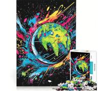 Puzzle per ragazzi da 1000 pezzi La Terra è fragile Tellus, giocattolo antistress, per divertimento in famiglia, compleanno e Natale 38x52cm
