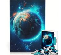 Puzzle per ragazzi da 1000 pezzi "La Terra fragile" di Tellus, gioco interattivo, attività divertenti da fare a casa, collezione d'artista, belle arti 38x26cm