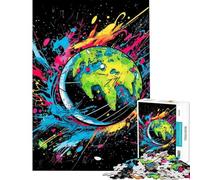 Puzzle per ragazzi da 1000 pezzi "La Terra fragile" e "Tellus" Puzzle per adulti Gioco divertente Corsa di velocità Interazione genitore-figlio (dimensioni 50x75cm)