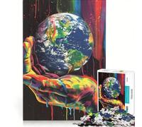 Puzzle per ragazzi da 1000 pezzi: La Terra nel palmo della tua mano, giochi rilassanti, sfida impegnativa, collezione d'artista, belle arti 50x75cm