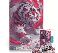 Puzzle per ragazzi da 1000 pezzi La Tigre Bianca della Tempesta gioco impossibile sfida difficile compleanno e altre occasioni 50x75cm