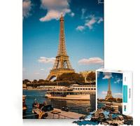 Puzzle per ragazzi da 1000 pezzi la Torre Eiffel, pezzi a incastro, gioco di logica divertente e tranquillo, ideale per compleanni e attività artistiche (38x52cm)
