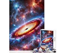 Puzzle per ragazzi da 1000 pezzi L'abbraccio della singolarità︰ Un buco nero cosmico Giochi rilassanti Un'opera d'arte Decorazione per la casa Giocattoli Ottimo regalo per i giocatori (50x75cm)