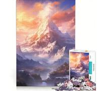 Puzzle per ragazzi da 1000 pezzi "L'alba sulla vetta", gioco rilassante, antistress, regalo di compleanno o per occasioni speciali 50x75cm