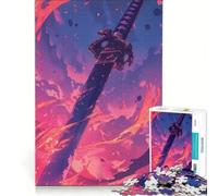 Puzzle per ragazzi da 1000 pezzi "Lama infuocata del karma", gioco rilassante, divertente antistress, regalo di compleanno o unico 38x52cm