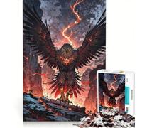 Puzzle per ragazzi da 1000 pezzi: L'aquila di fuoco leggendaria che si leva gioco educativo difficile collezione d'artista belle arti 50x75cm