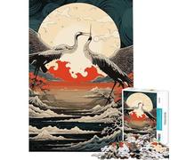 Puzzle per ragazzi da 1000 pezzi leggenda della gru giapponese difficile e stimolante decorazione murale gioco per famiglie dai 14 anni in su (50x75cm)
