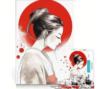 Puzzle per ragazzi da 1000 pezzi: L'eleganza del Giappone nei manga, un gioco rompicapo divertente e spiritoso, compleanni e Natale 50x75cm