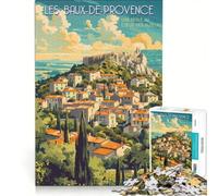 Puzzle per ragazzi da 1000 pezzi Les Baux-de-Provence, gioco per famiglie, attività divertenti da fare in casa, regalo di compleanno, regalo di viaggio 50x75cm