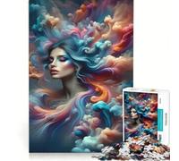 Puzzle per ragazzi da 1000 pezzi: l'essenza vibrante di una bellezza onirica giochi rilassanti impegnativi e stimolanti ogni pezzo è unico 38x26cm