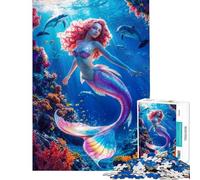 Puzzle per ragazzi da 1000 pezzi "L'incanto della sirena" puzzle per adulti gioco rilassante decorazione da parete sfida impegnativa da completare (dimensioni 38x52cm)