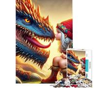 Puzzle per ragazzi da 1000 pezzi "L'incontro incantevole" Puzzle fai da te Giocattolo Regalo di compleanno Regali unici (Dimensioni 38x26cm)