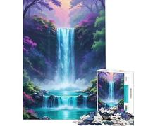Puzzle per ragazzi da 1000 pezzi L'oasi segreta della cascata Attività divertenti da fare in casa con la famiglia Giochi per famiglie dai 14 anni in su (38x52cm)