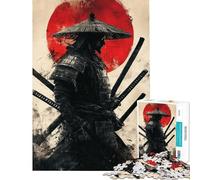 Puzzle per ragazzi da 1000 pezzi L'ombra del samurai giocattoli educativi rompicapo regalo educativo per donne e uomini (dimensioni 38x26cm)