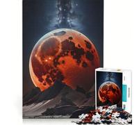 Puzzle per ragazzi da 1000 pezzi: Luna di sangue, eclissi risvegliata, gioco rompicapo, impegnativo da completare, ideale come regalo per tutta la famiglia 38x26cm