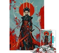 Puzzle per ragazzi da 1000 pezzi Luna di sangue Regina Samurai sfida impegnativa da completare gioco educativo per tutta la famiglia per ragazzi dai 14 anni in su (50x75cm)