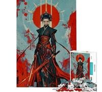 Puzzle per ragazzi da 1000 pezzi Luna di sangue Regina Samurai sfida impegnativa da completare gioco educativo per tutta la famiglia per ragazzi dai 14 anni in su (38x52cm)